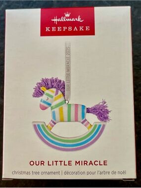 2025 Hallmark Keepsake ornament “Our Little Miracle “ New in box